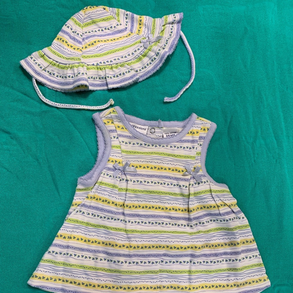 Summer One-Piece with Matching Hat